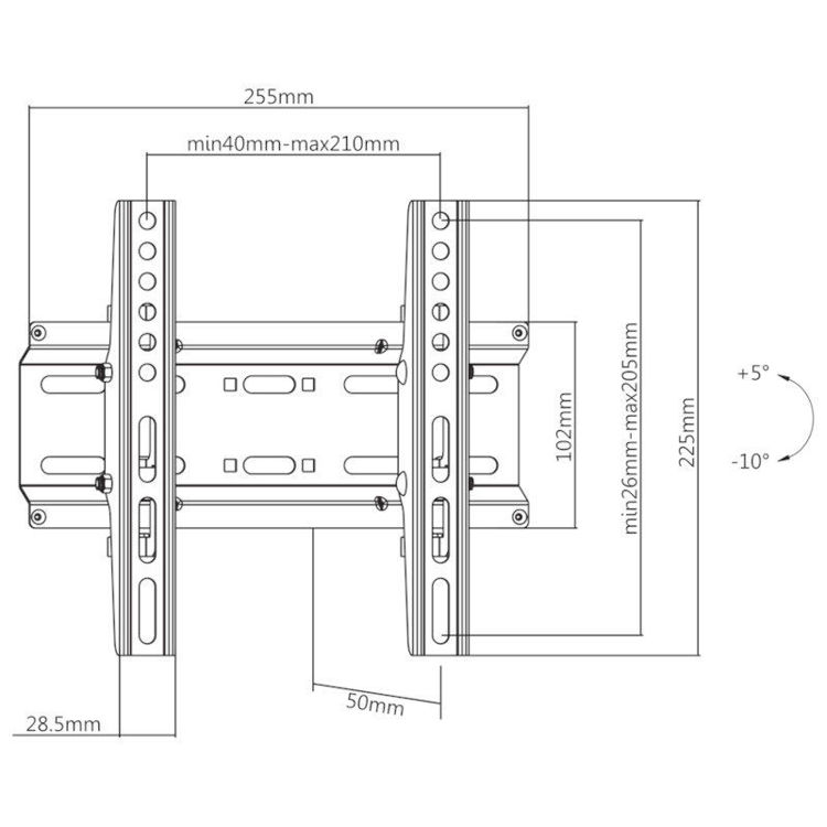 Alles SBOX stalak s nagibom PLB-2522T