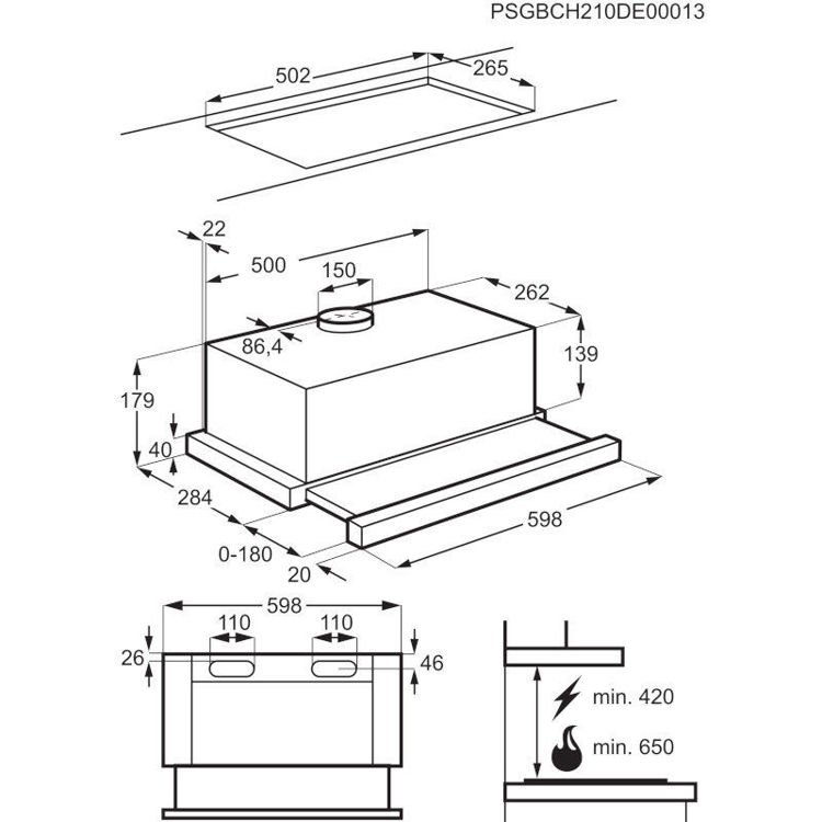 Alles AEG napa ugradbena DPB3632S