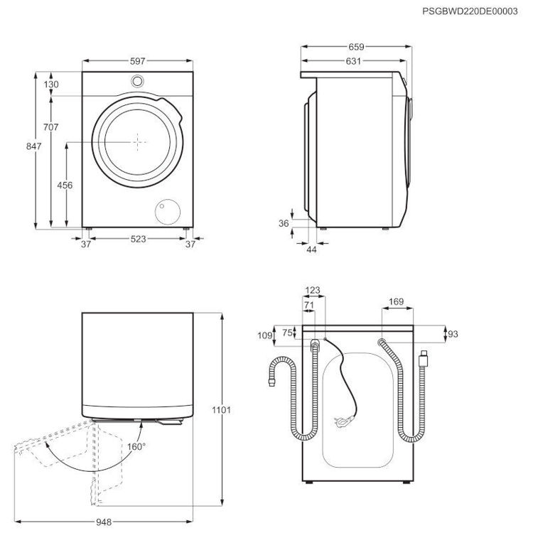 Alles ELECTROLUX perilica-sušilica rublja EW7WN361S