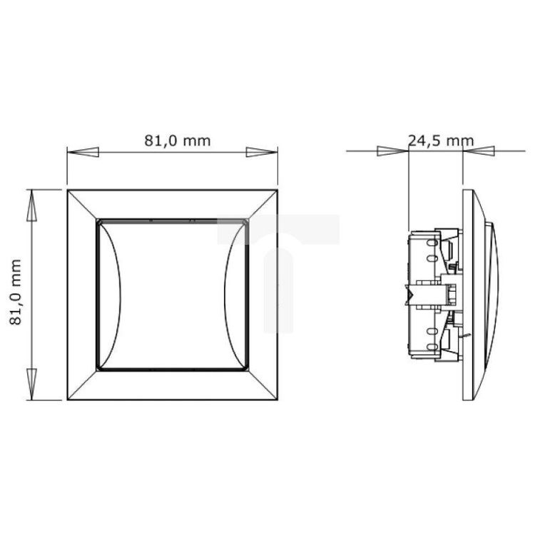 Alles TIMEX-ELEKTRO prekidač obični WP-1 Op BI