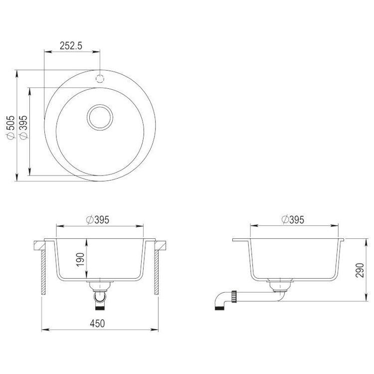 Alles AQUASANITA sudoper CLARUS SR100-W Silica