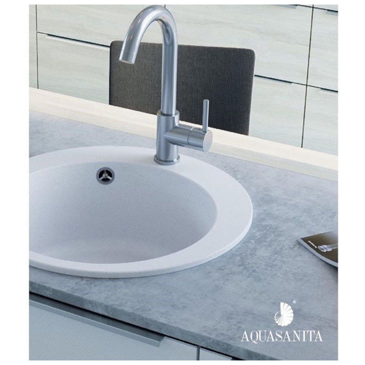 Alles AQUASANITA sudoper CLARUS SR100-W Alumetallic