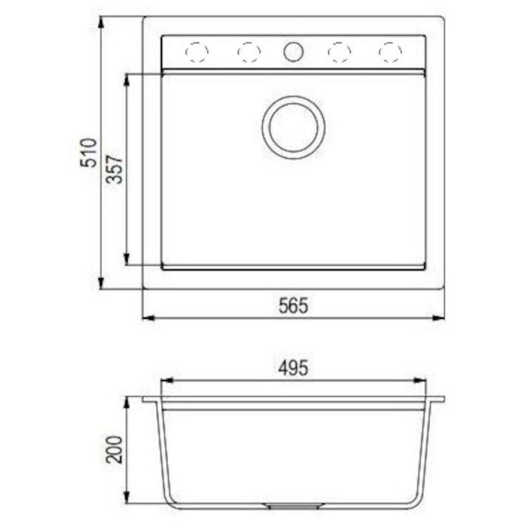 Alles AQUASANITA sudoper QUADRO SQQ100-W Alba