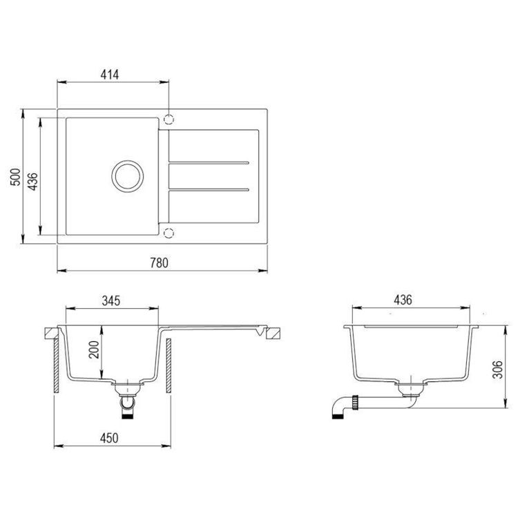 Alles AQUASANITA sudoper TESA SQT101-W Alumetallic