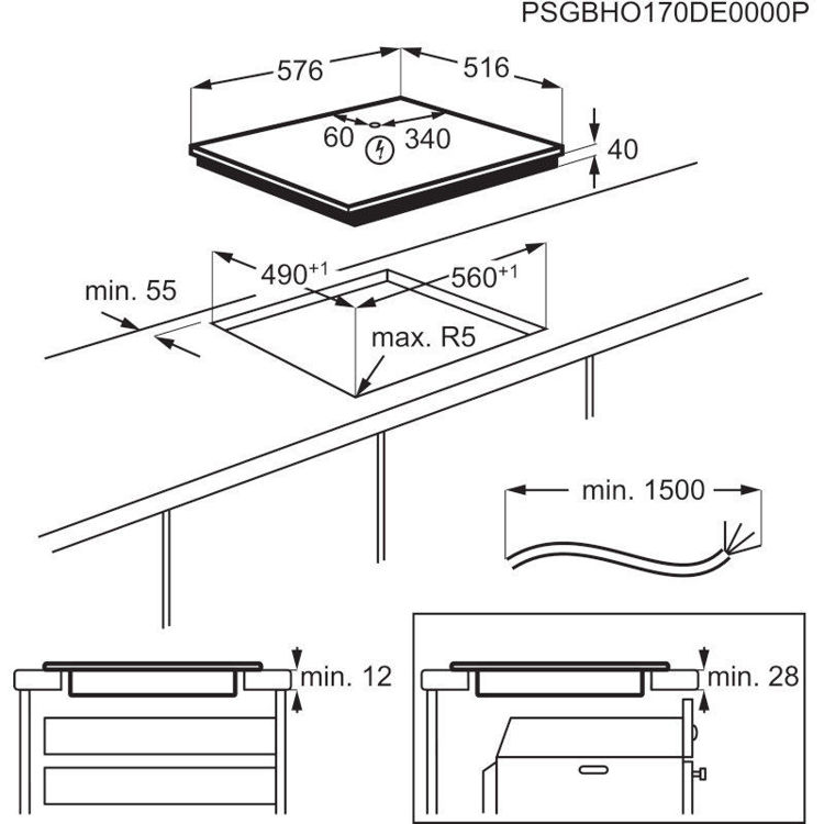 Alles ELECTROLUX ploča ugradbena EHF6346XOK