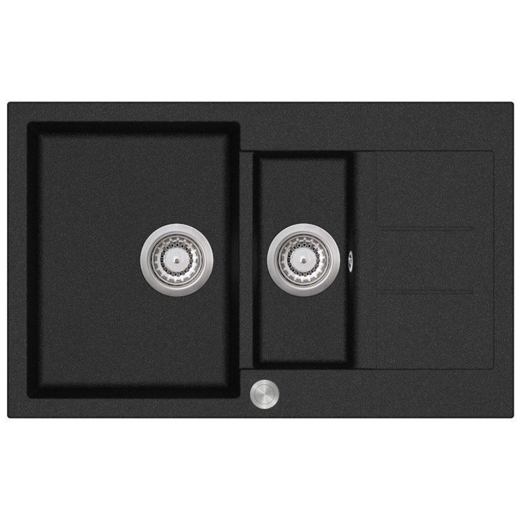 Alles AQUASANITA sudoper TESA SQT151-AW Black metallic