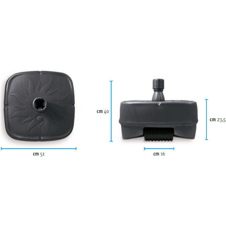 Alles Stalak za suncobran 45L + Kotač