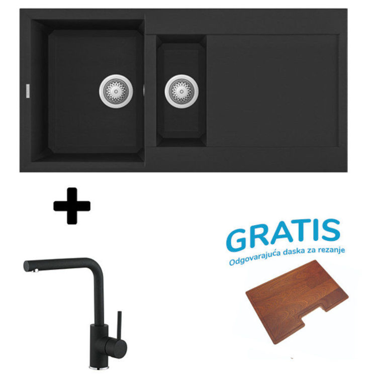 Alles ELLECI set Easy 475 + slavina SHR L Nero