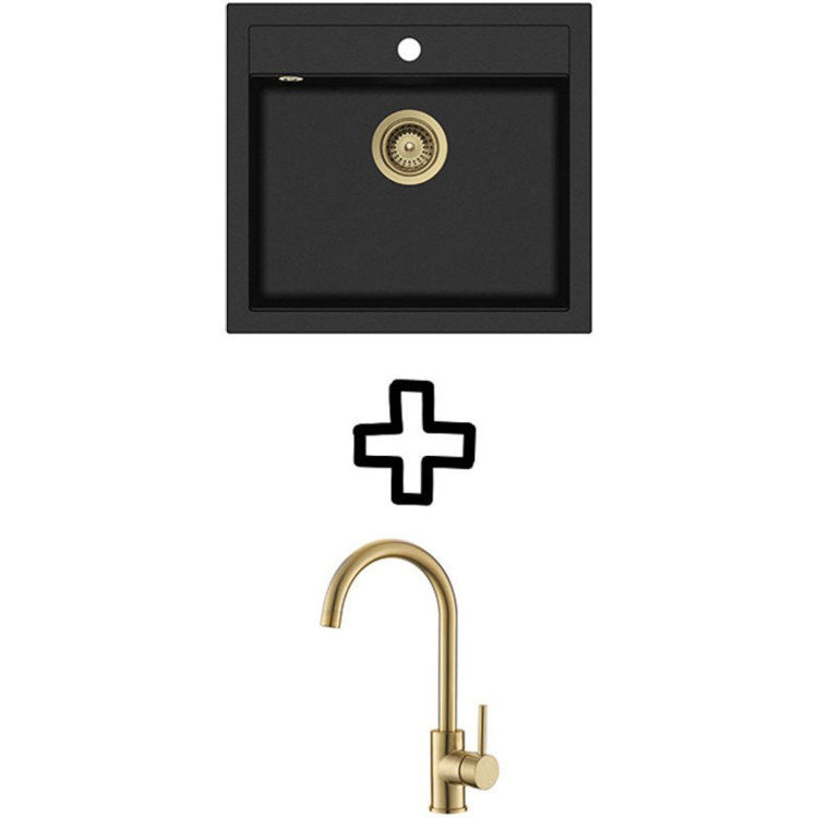 Alles AQUASANITA set QUADRO SQQ100-W + VIDA PVD