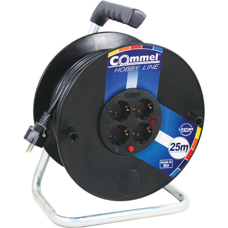 Alles COMMEL produžni kabel s motalicom 25m 0959