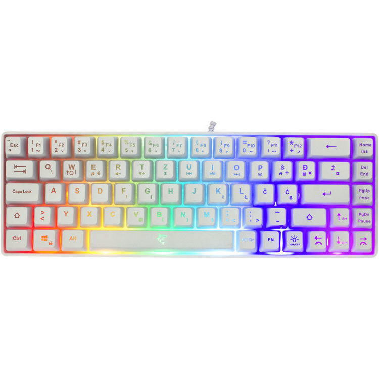 Allws WHITE SHARK tipkovnica GK-2201 RONIN BIJELA