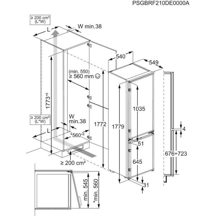Alles ELECTROLUX hladnjak ugradbeni LND5FE18S