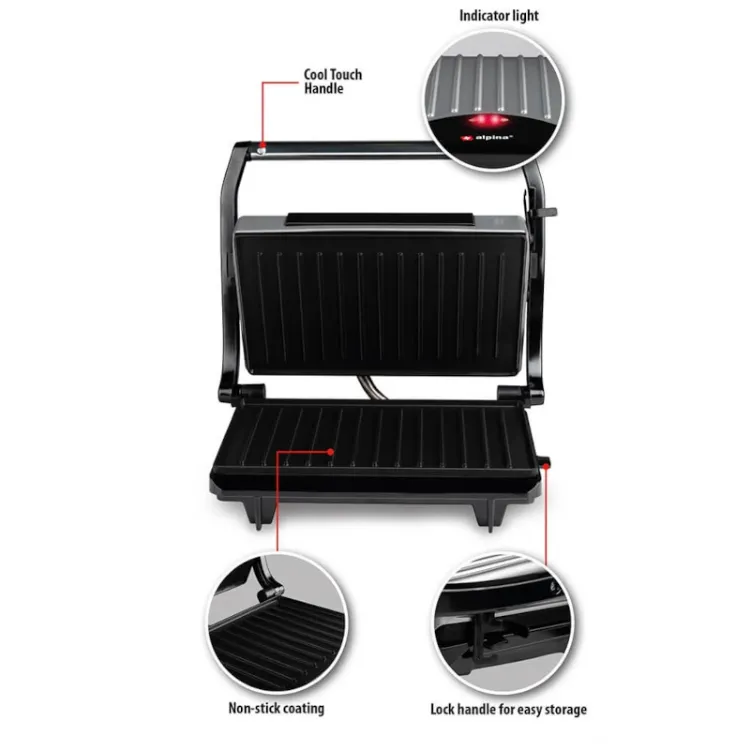 Alles ALPINA roštilj kontaktni 700W