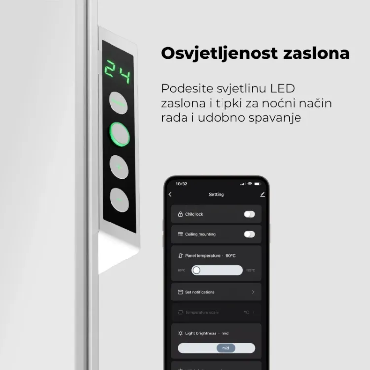 Alles AENO grijalica LED PREMIUM ECO SMART 700W BIJELA