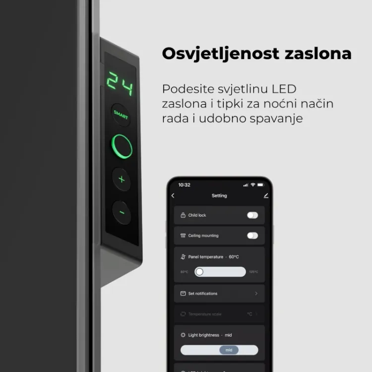 Alles AENO grijalica LED PREMIUM ECO SMART 700W CRNA