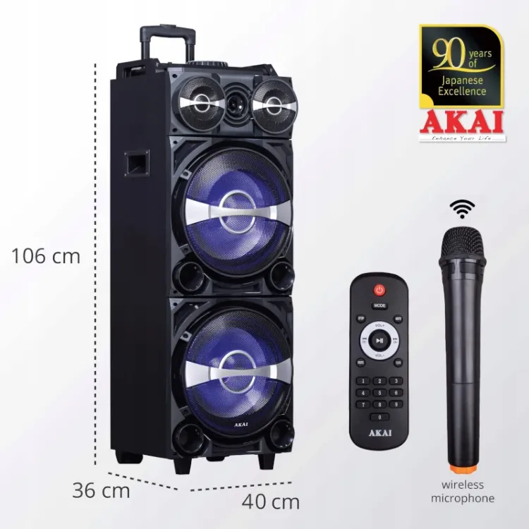 Alles AKAI zvučnik karaoke DJ-222