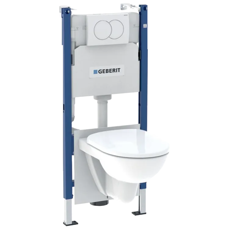 Alles GEBERIT set SELNOVA vodokotlić + tipka delta 01 + WC školjka sa daskom