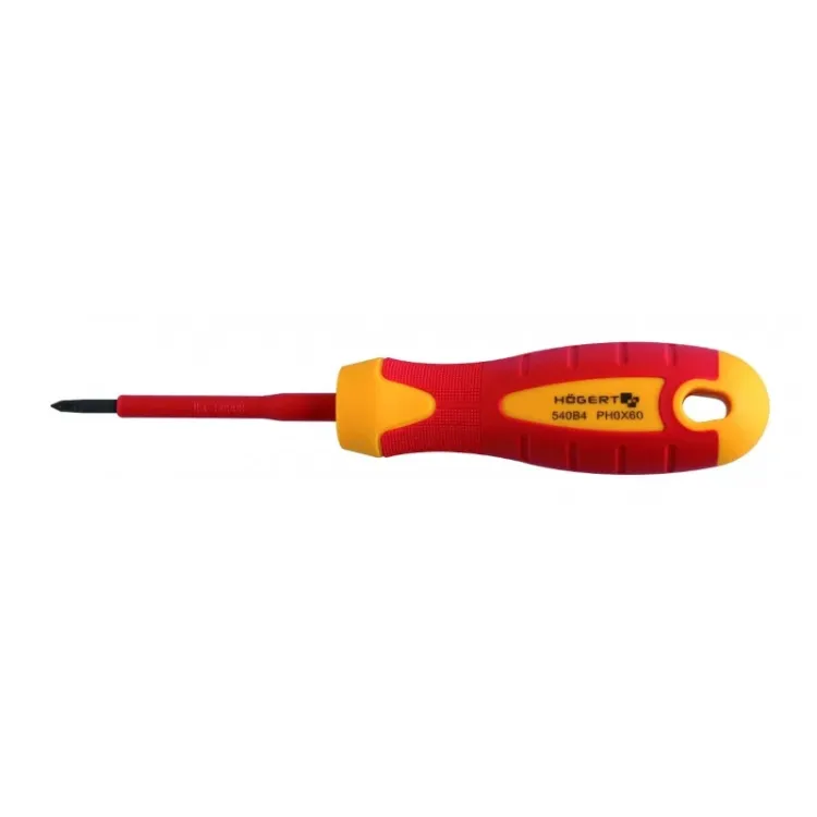 alles HOGERT odvijač križni PH1 80 mm 1000V S2 STEEL MAGNETIC HT1S922