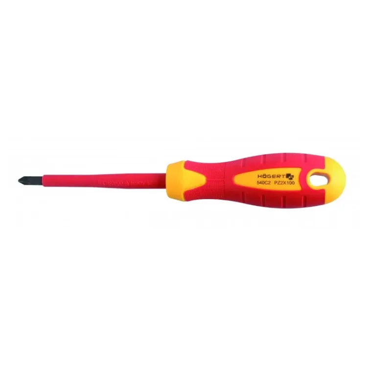 Alles HOGERT odvijač križni PZ2 100 mm 1000V S2 STEEL MAGNETIC HT1S944