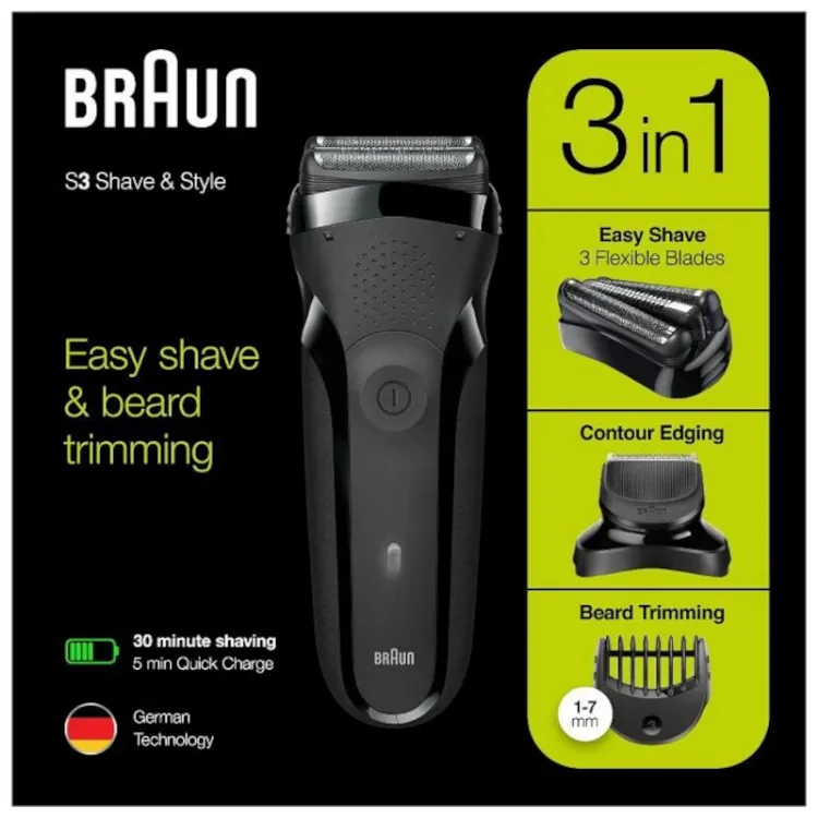 Alles vBRAUN brijač 300BT Crni