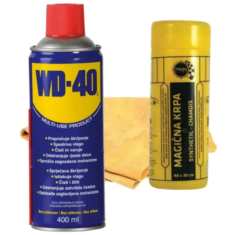 alles Sprej WD-40 400 ml + magična krpa set
