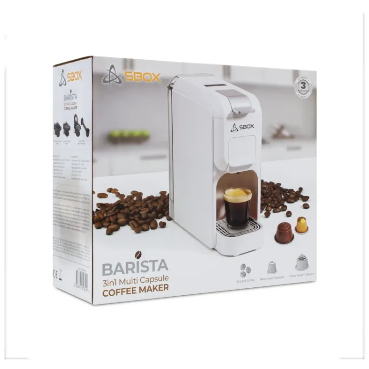 alles SBOX aparat za kavu 3u1 CM-719 BARISTA bijeli