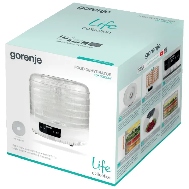 Alles GORENJE dehidrator FDK500GCW