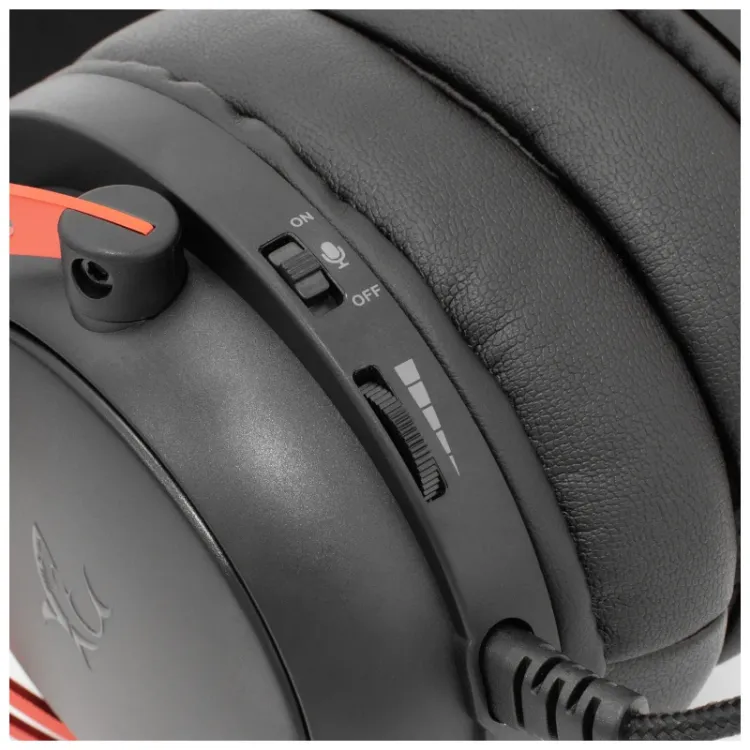 Alles WHITE SHARK slušalice GH 2341 HEADSET CRNO CRVENE