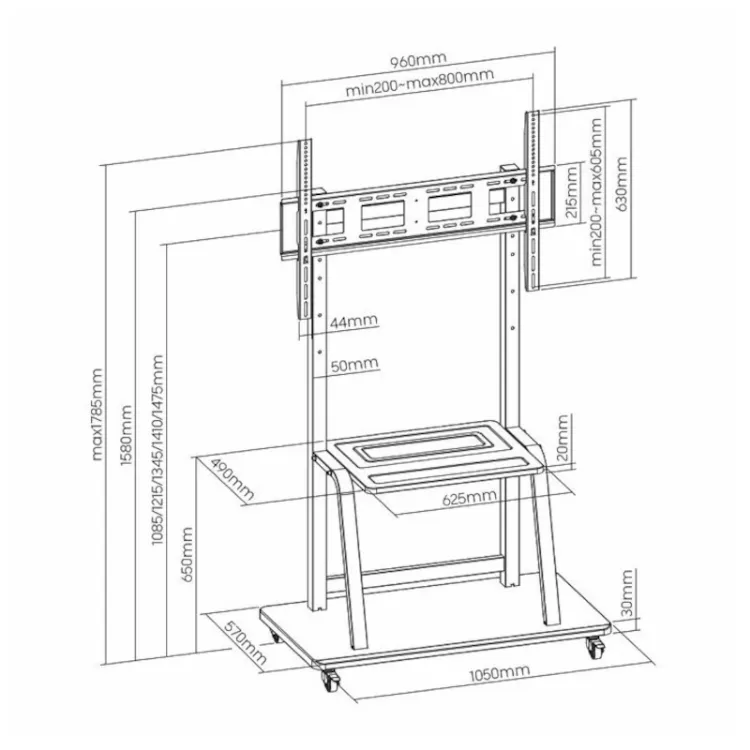 Alles SBOX stalak podni mobilni FS-1035_2