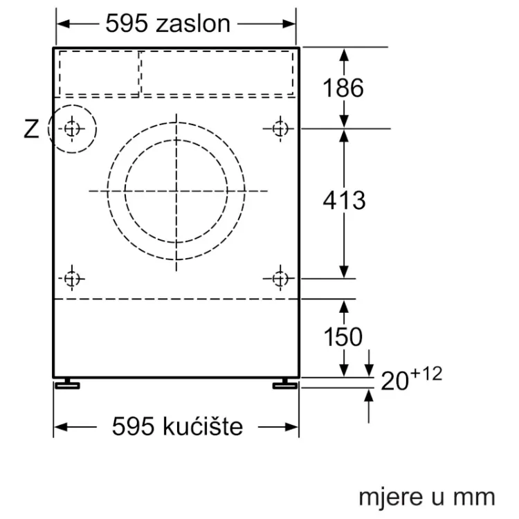 Alles BOSCH perilica-sušilica rublja ugradbena WKD28543EU