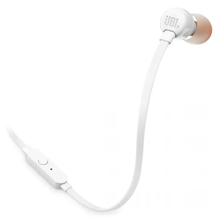 Slika JBL slušalice s mikrofonom T110 bijele