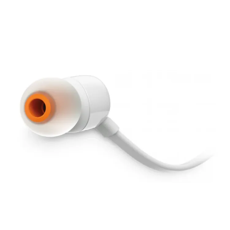 Slika JBL slušalice s mikrofonom T110 bijele
