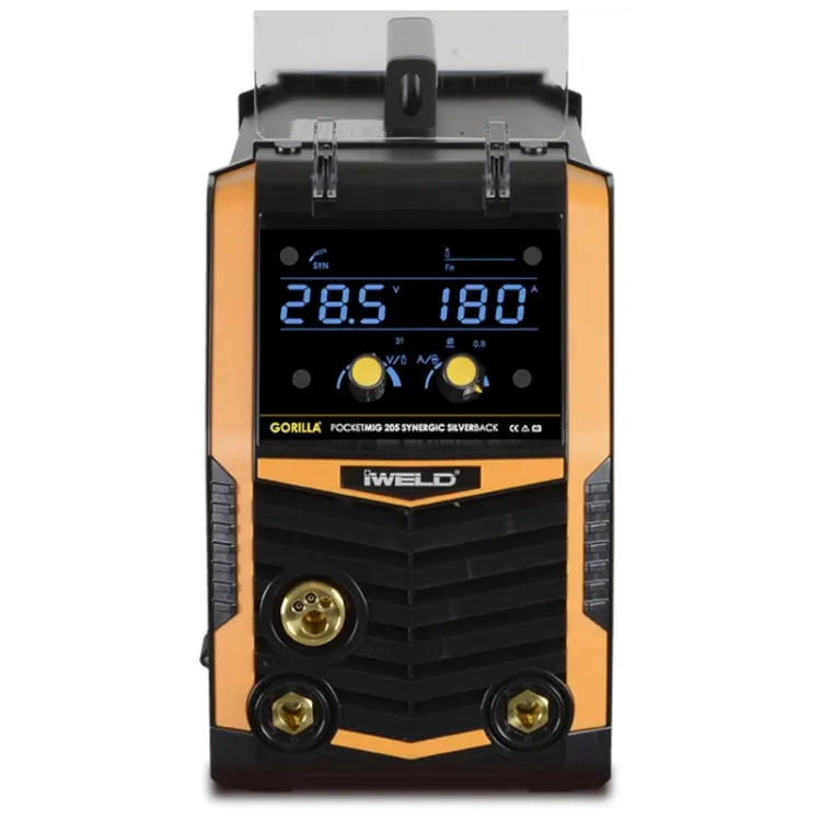 Alles IWELD inverter aparat za zavarivanje GORILLA POCKETMIG 205 SYNERGIC SILVERBACK