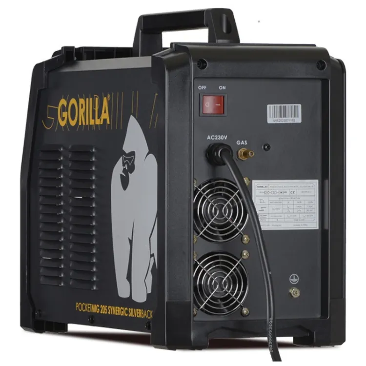 Alles IWELD inverter aparat za zavarivanje GORILLA POCKETMIG 205 SYNERGIC SILVERBACK