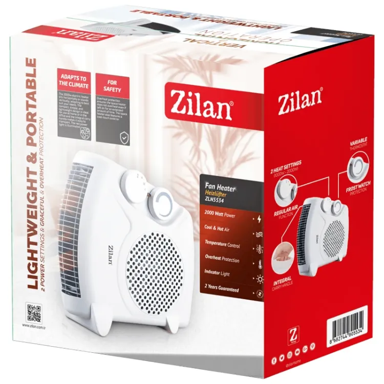 Alles ZILAN grijalica ventilatorska 2000W