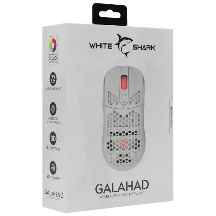Alles WHITE SHARK miš GM-5007 GALAHAD BIJELI