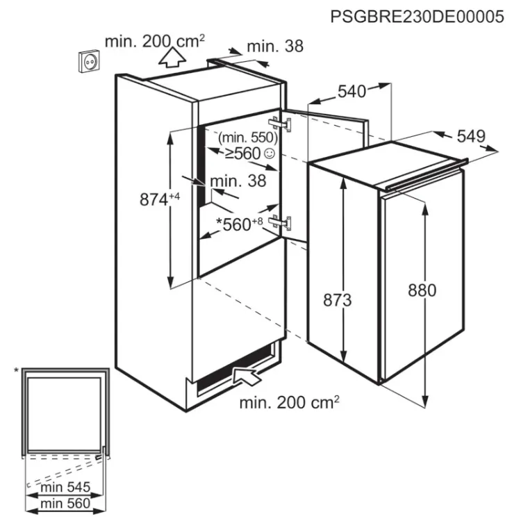 Alles ELECTROLUX hladnjak ugradbeni LFB2AE88S1