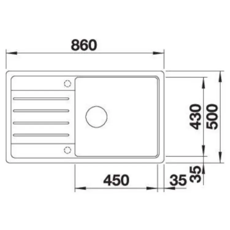 Alles BLANCO sudoper LEGRA XL 6 S ANTRACIT