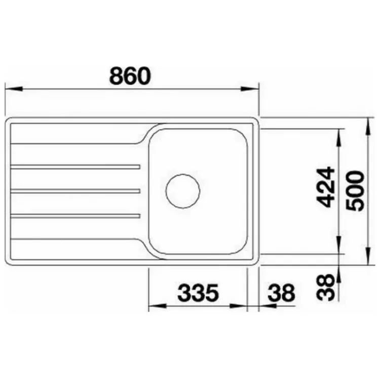Alles BLANCO sudoper LEMIS 45 S-IF