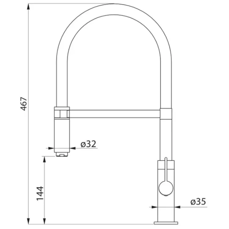 Alles HELIKA slavina TESA 7003 PVD GRAPHITE