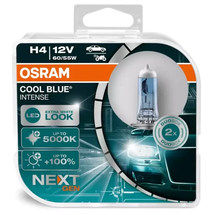 Alles OSRAM auto žarulja Cool Blue Intense H4 12V 60/55W Duobox