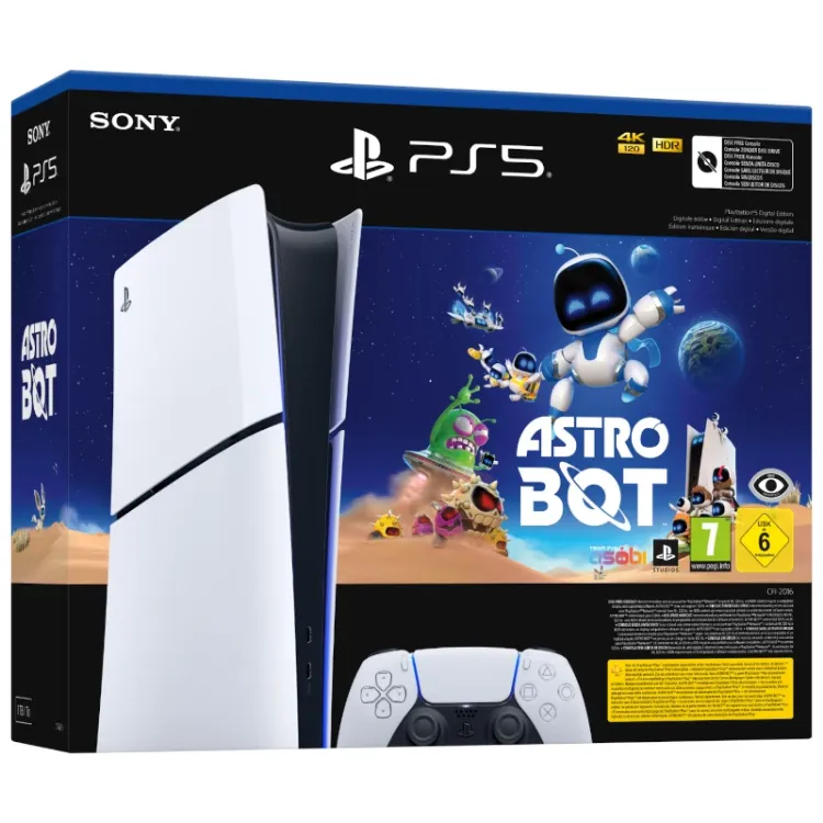 Alles PLAYSTATION 5 SLIM DIGITAL EDITION D CHASSIS PS5 + ASTRO BOT VCH