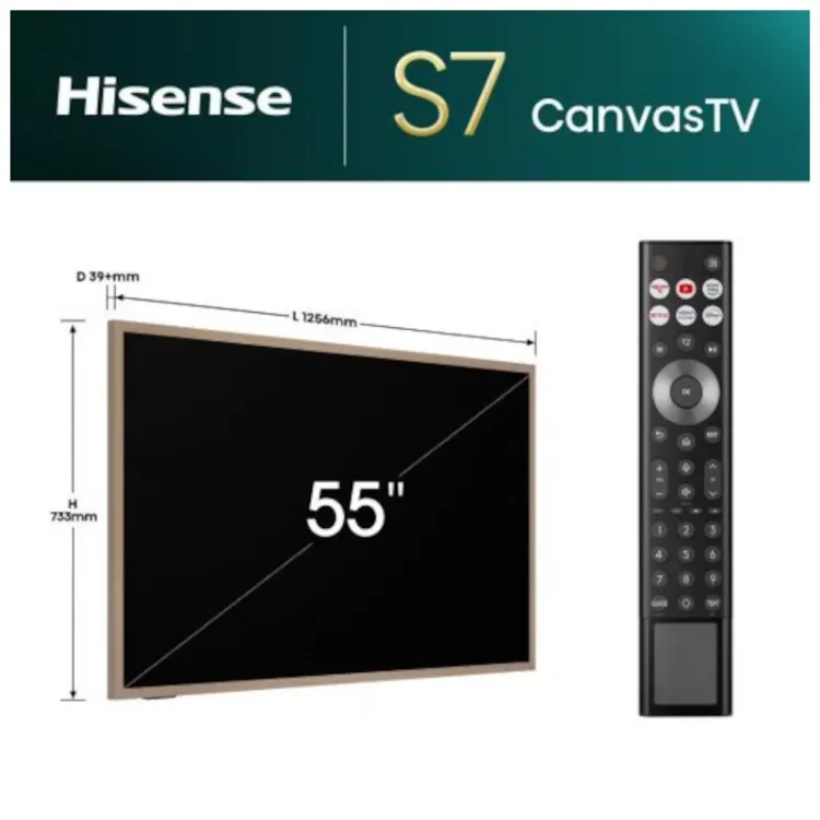 Alles HISENSE TV 55S7NQ Canvas TV