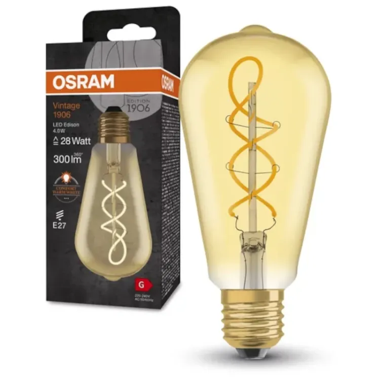 Alles OSRAM LED žarulja Vintage 1906 EDISON 4W/2000K E27