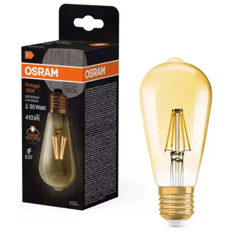 Alles OSRAM LED žarulja Vintage 1906 EDISON 4W/2400K E27
