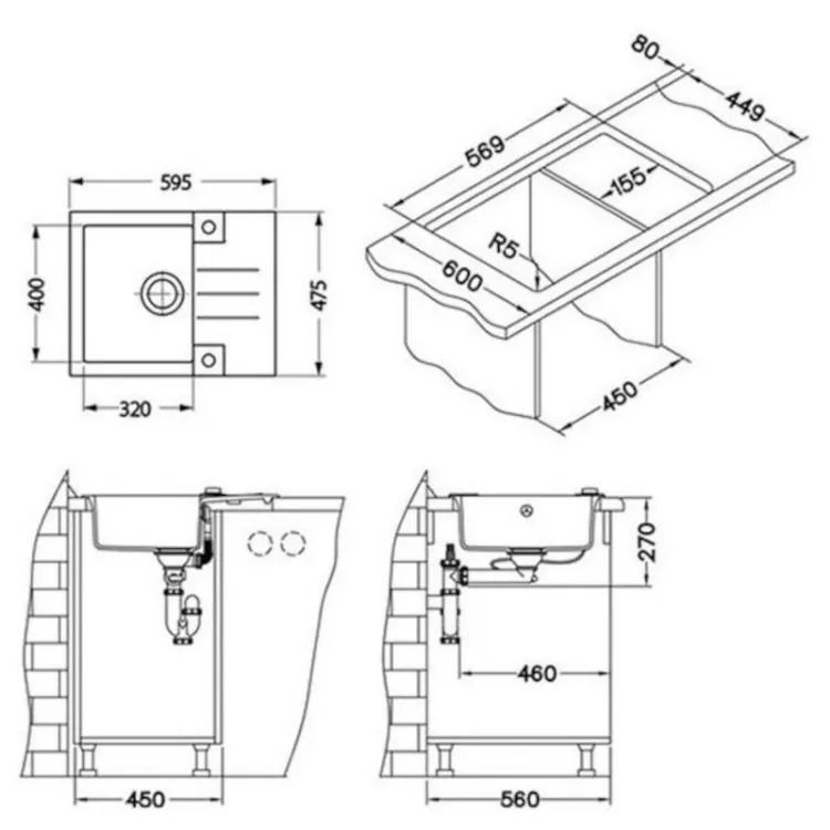 Alles ALVEUS set ROCK 30 CONCRETE