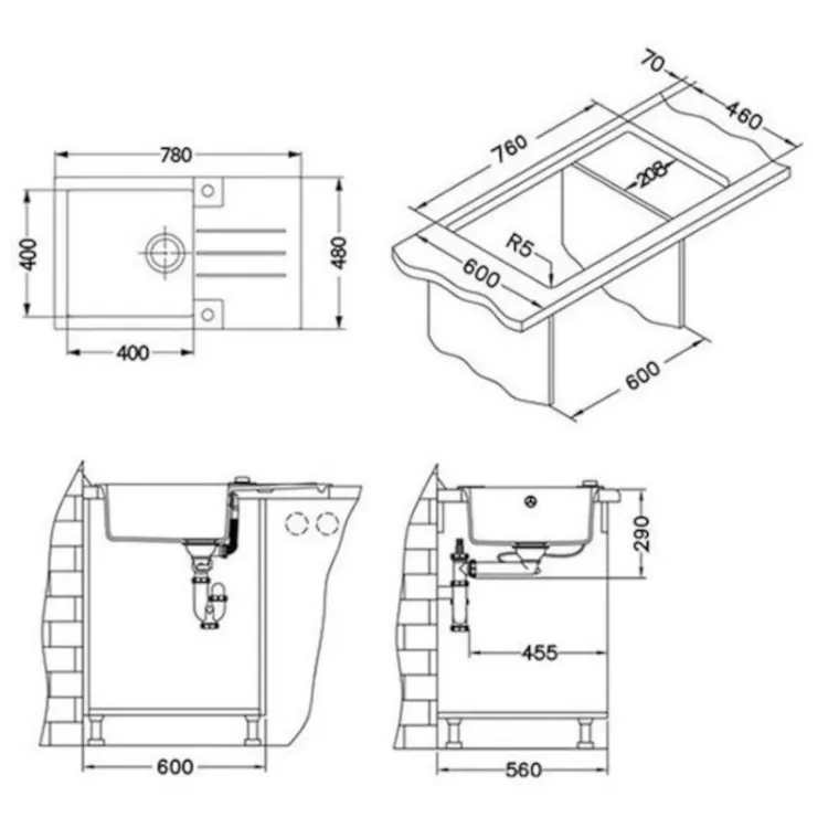 Alles ALVEUS set ROCK 130 CONCRETE