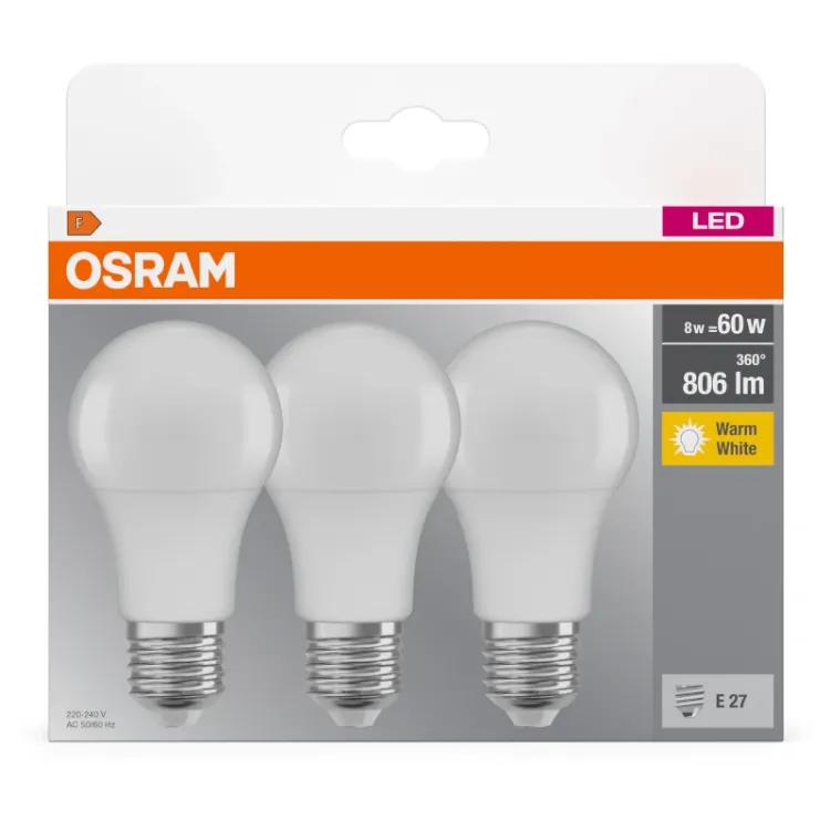 Alles OSRAM LED žarulja CLAS A 60 8W/2700K 3/1
