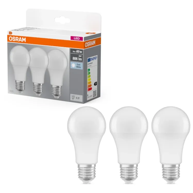 Alles OSRAM LED žarulja CLAS A 60 8W/4000K 3/1