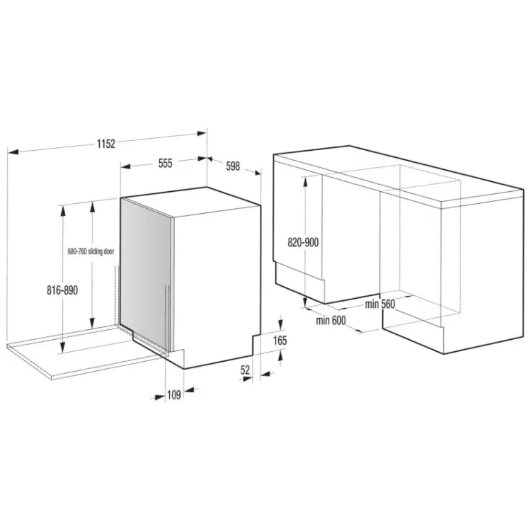 Alles GORENJE perilica posuđa ugradbena GV642D62